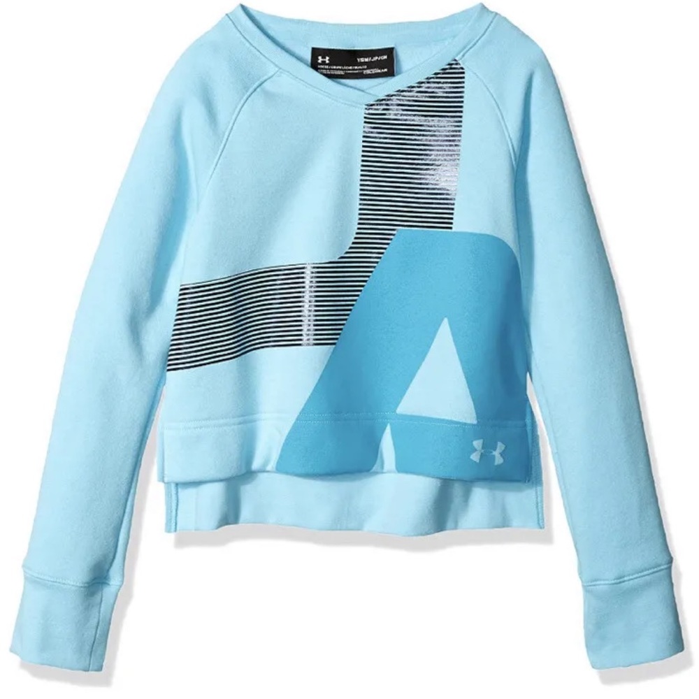 NEW Under Armour Cold Gear Loose Fleece Sweatshirt Pullover Youth Small 6/7